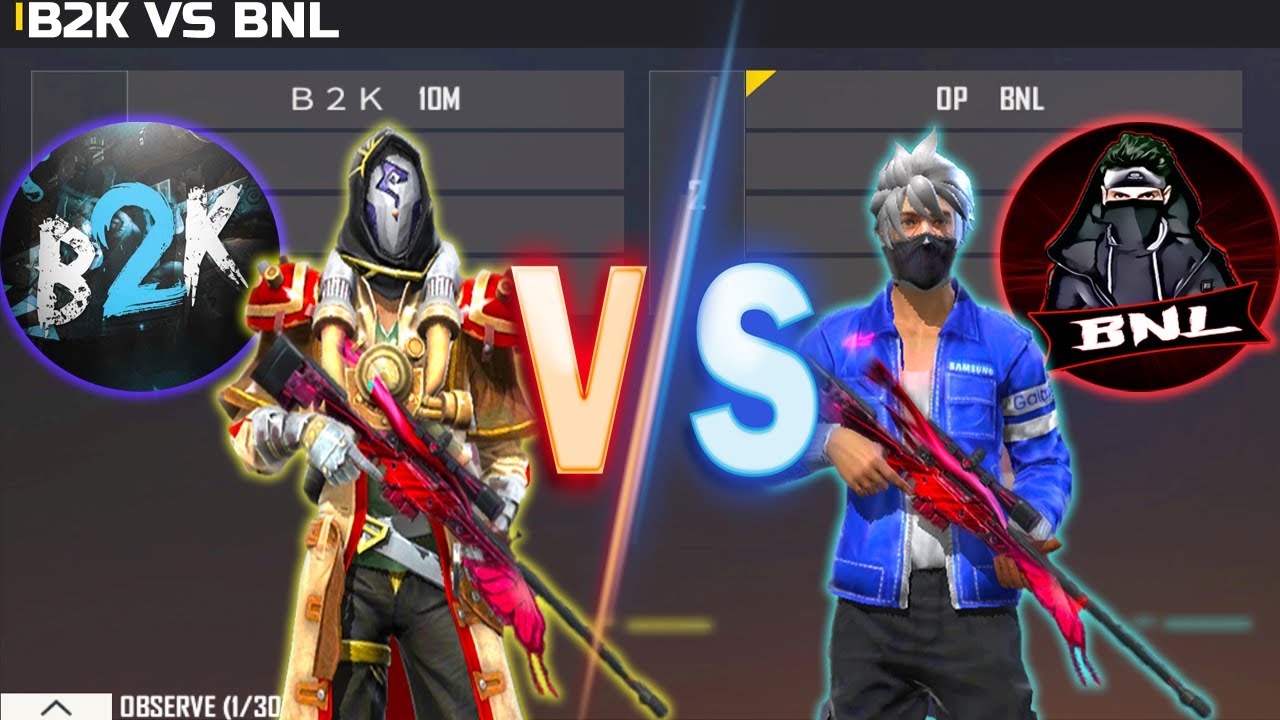 B2K VS BNL | 1V1 AWM KING VS ONE TAP KING | BEST ROOM EVER - تحدي القمة بورن تو كيل ضد بنل