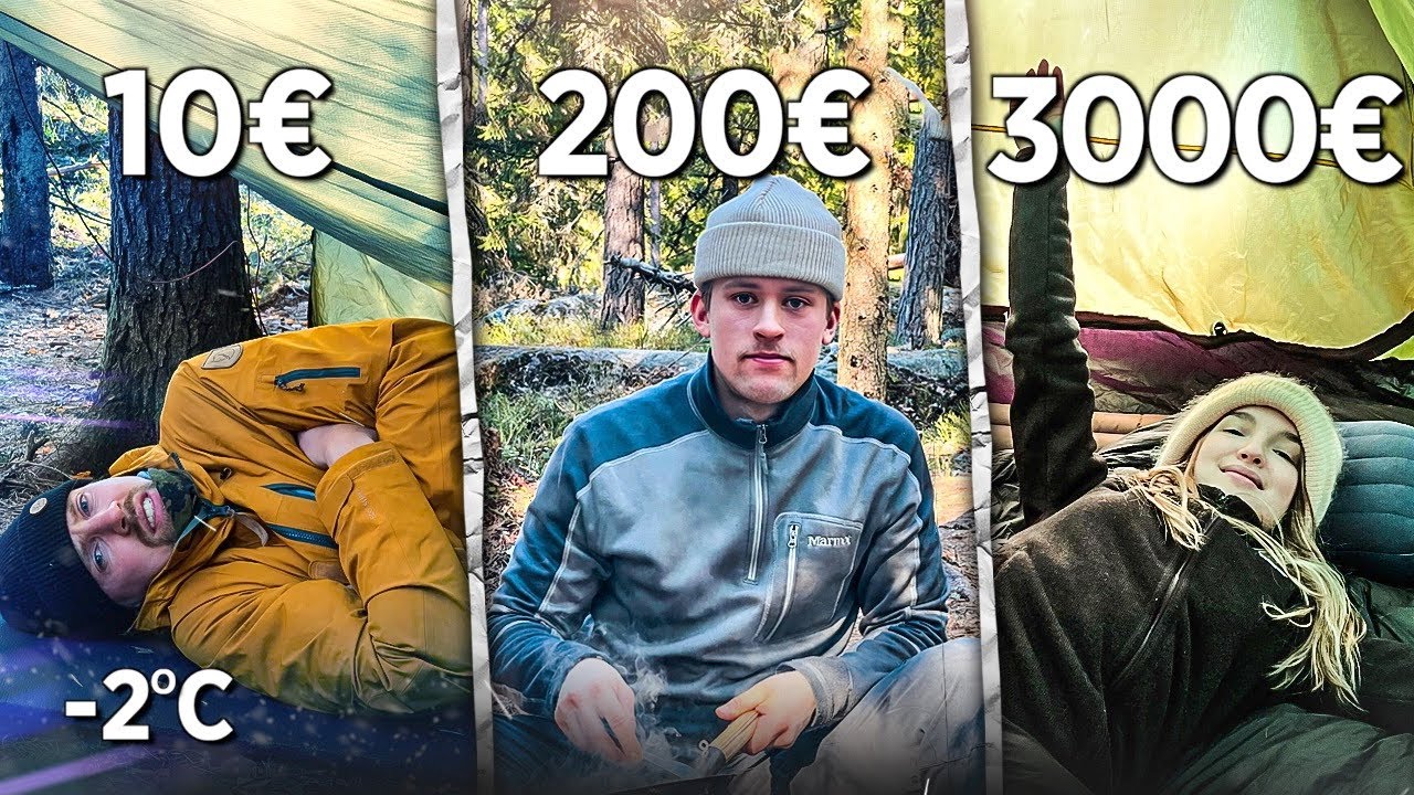 Y&ouml;vyttiin mets&auml;ss&auml; 10&euro;, 200&euro; ja 3000&euro; budjetilla