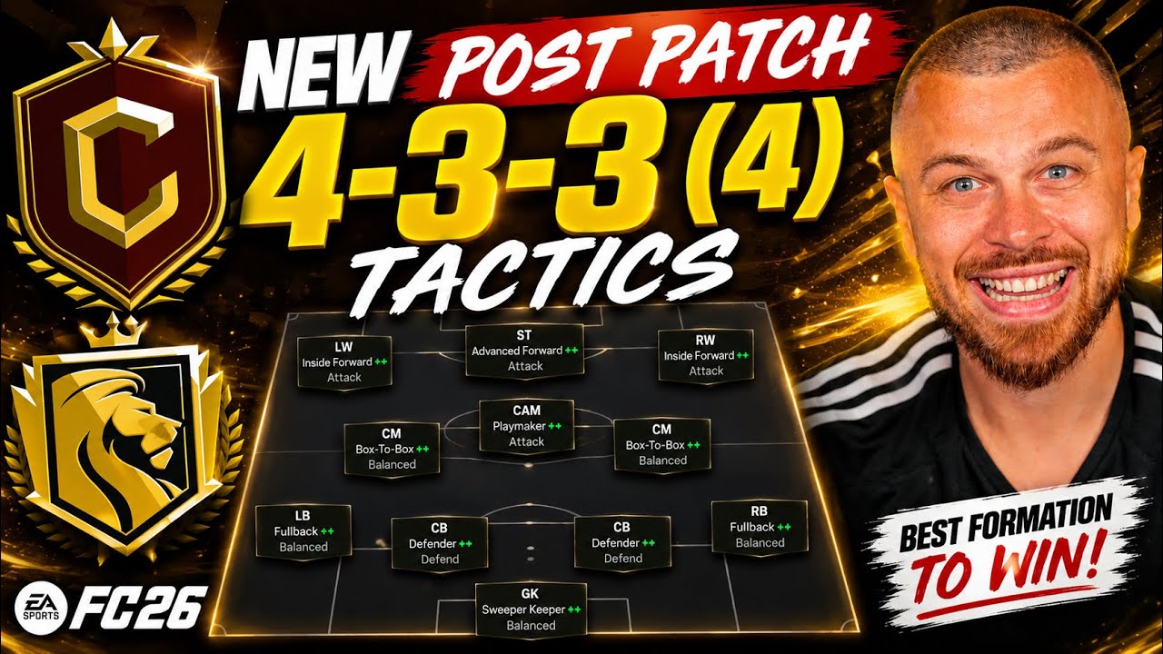 Лучшая новая тактика 4-3-3 (4) для ранга 1 после обновления в FC 26