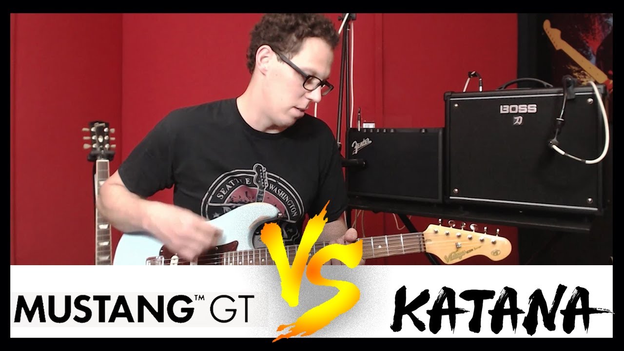 Fender Mustang GT40 VS Boss Katana 50 - AMP SHOOTOUT
