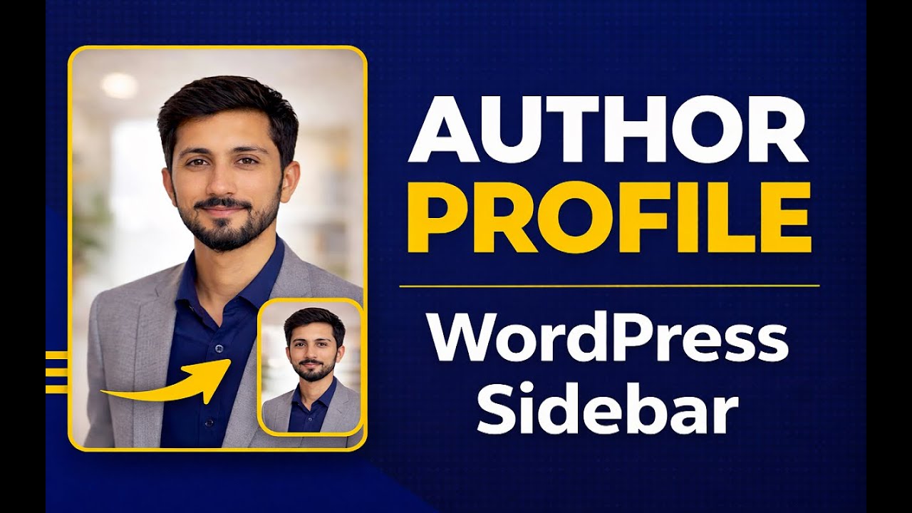 WordPress Author Profile Sidebar Tutorial | Show Author Image & Details