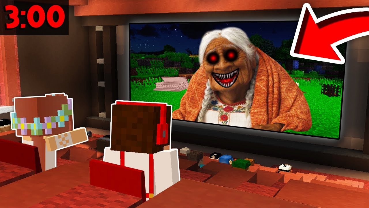 NIE IDŹ DO KINA O 3:00 NA FILM O STRASZNEJ BABUSZCE W MINECRAFT?! GPLAY & LUMI