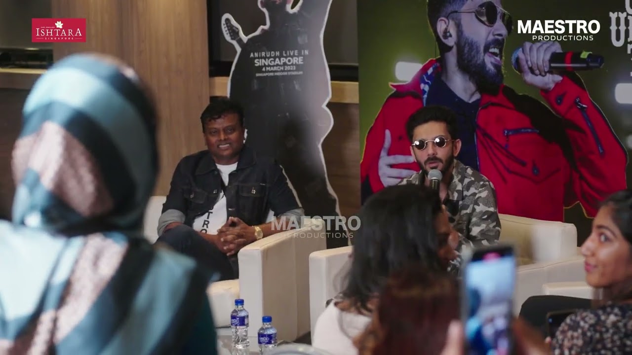 ANIRUDH SINGAPORE MEET N GREET 2023
