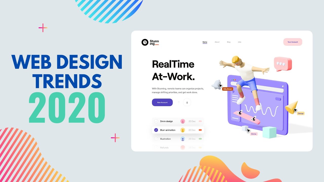 Top 10 UI/UX Web Design Trends in 2020 | UI Animation Trends in 2020
