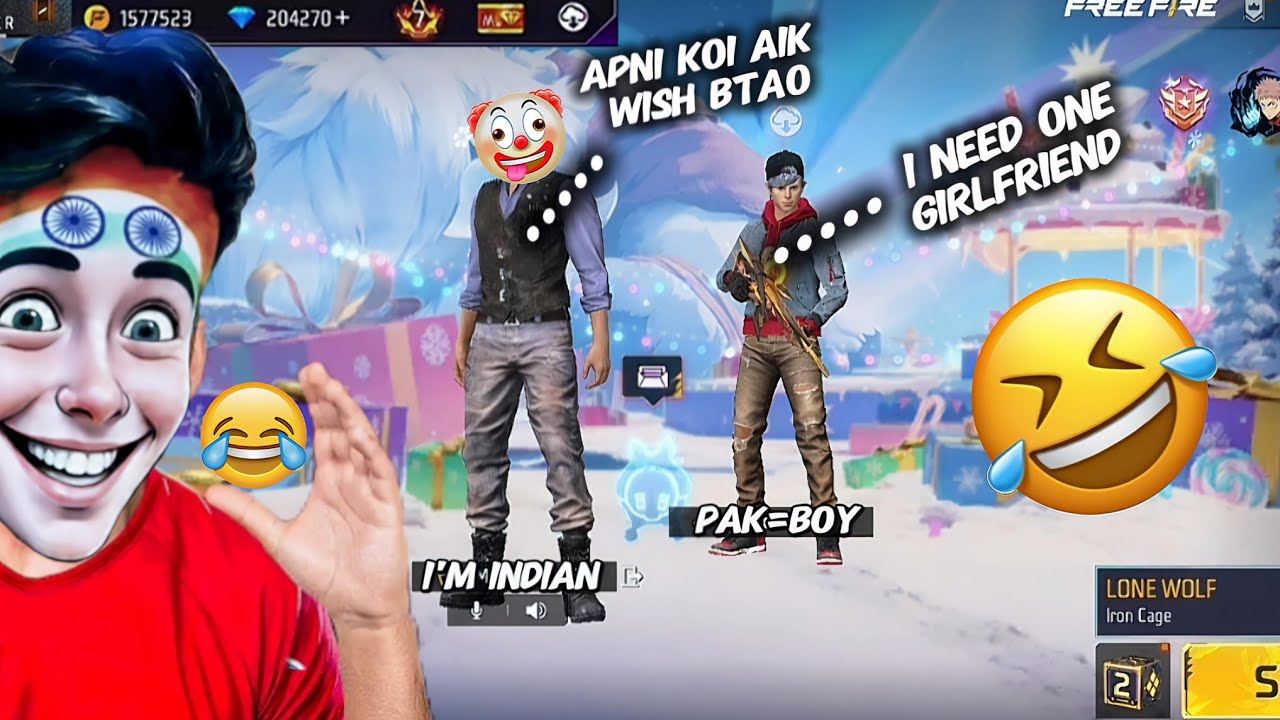 I Am INDIAN 🇮🇳 Prank On Pakistani Random Guy 😂🫢 In FreeFire | Most Funniest Movement 😂🫣 