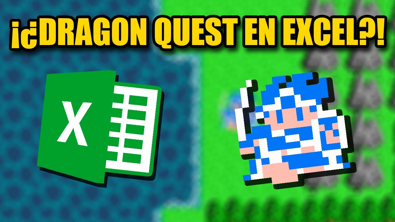 RECREAN Dragon Quest en EXCEL y FUNCIONA! 🤯