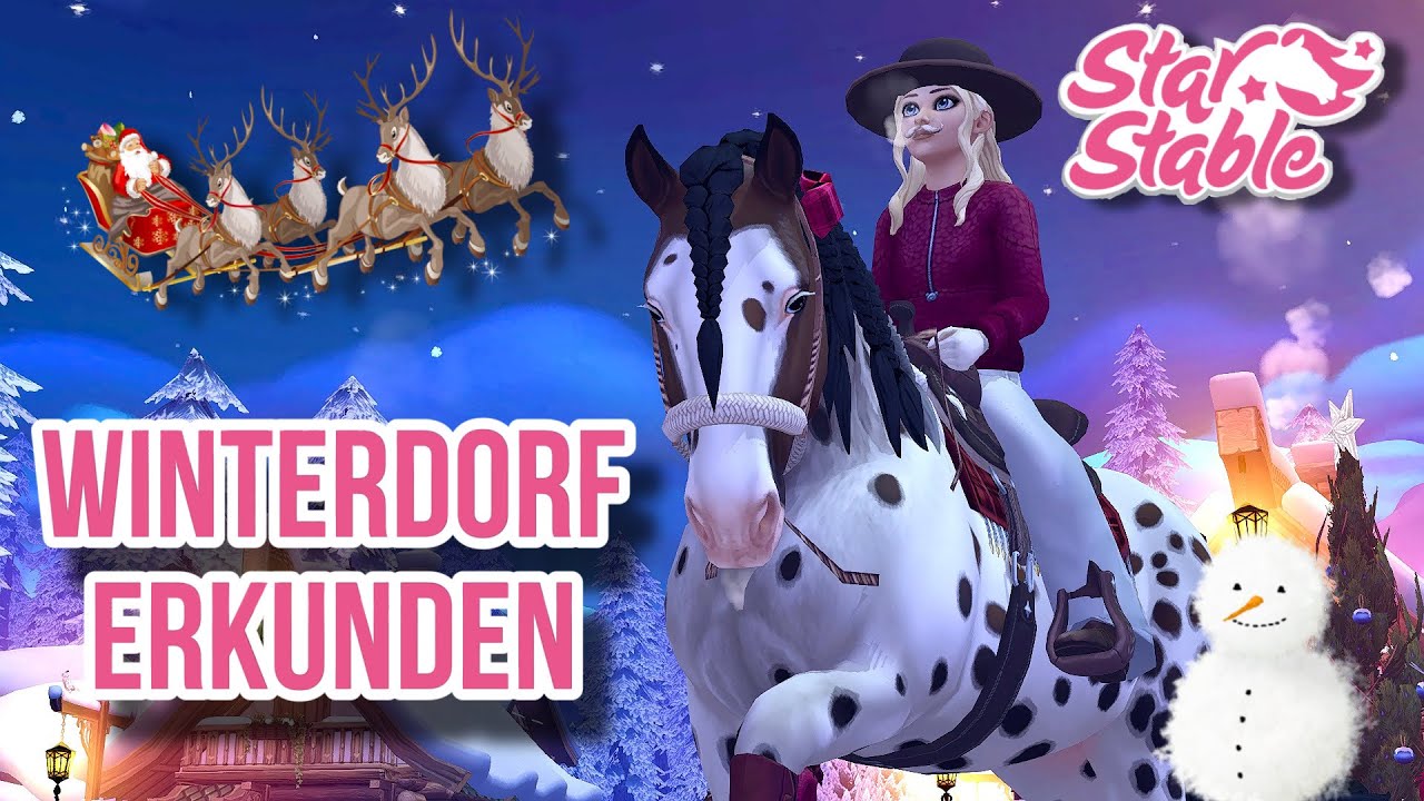 Ich ERKUNDE das WINTERDORF!🥰❄️ // Star Stable Online