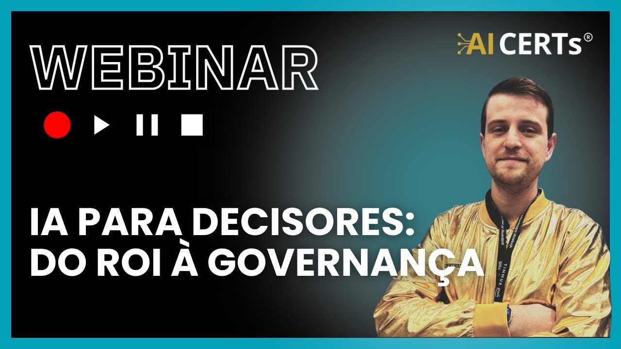 Webinar: Como escalar IA com ROI e Governança em 90 Dias | Policy Gate + RAG Demo (AI CERTS)