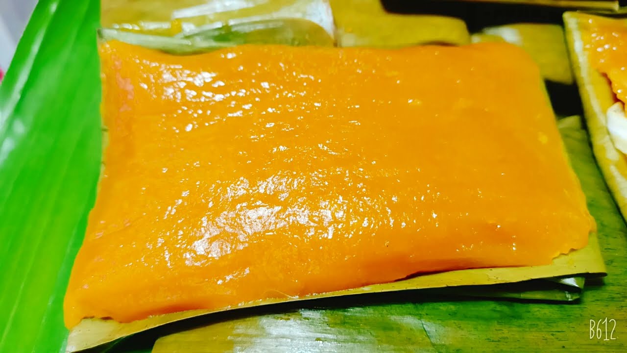 ขนมฟักทอง แป้งเหนียวนุ่มหนึบข้ามวัน หอมมันหวานกำลังดีสีสวยอร่อยมาก
