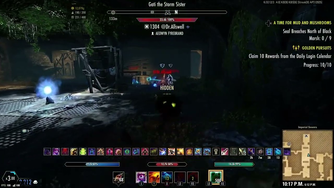 Sir Gankaroo. Ganking in the elderscrollsonline
