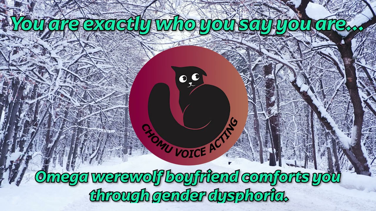 Omega werewolf boyfriend comforts you through gender dysphoria (m4m ASMR) (brief PS at the end)