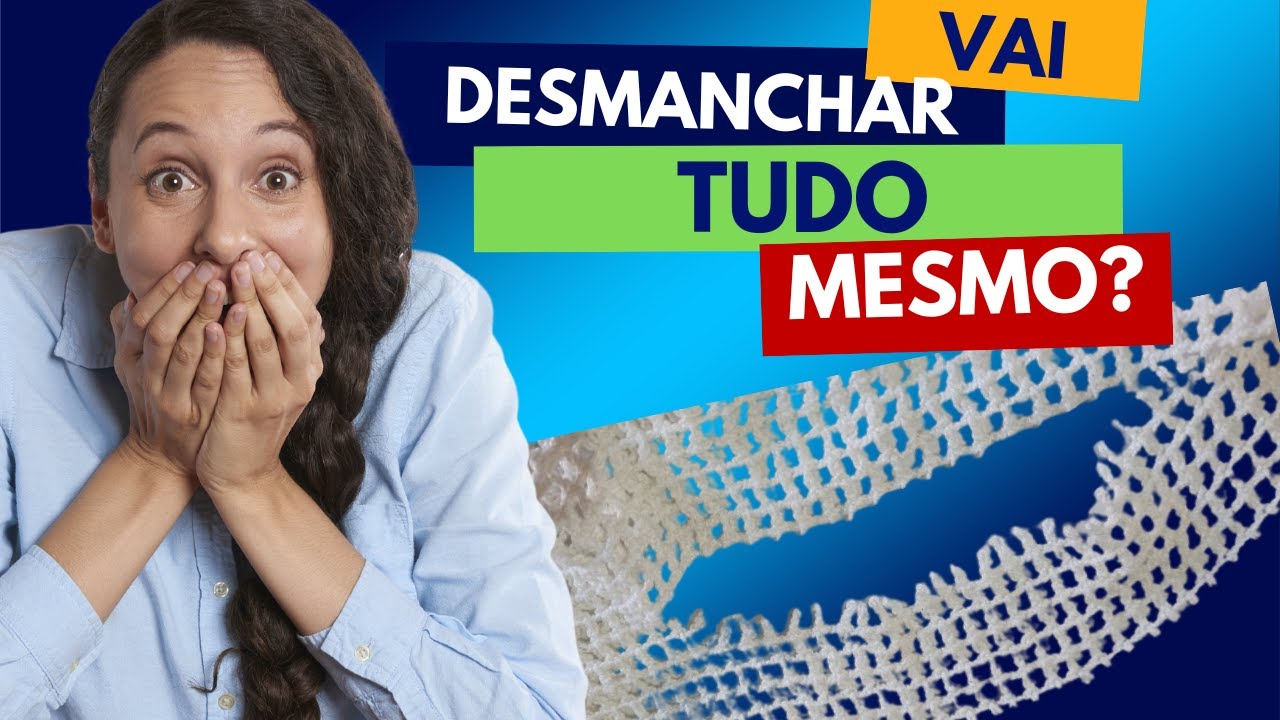 NUNCA MAIS DESMANCHE SEU CROCHÊ - truque para crocheteiras