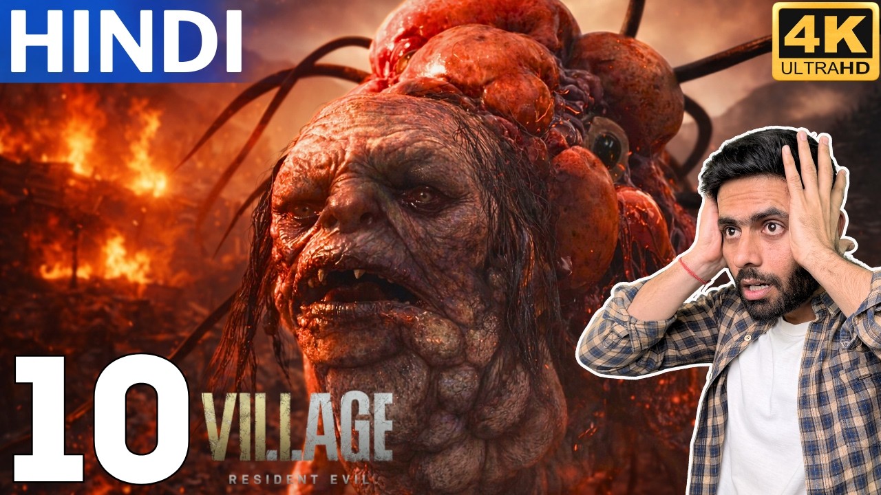 RE8 Village Hindi Gameplay Part 10 - 😱 इतनी गंदी शक्ल का भूत पहले नहीं देखा! 😂 (Full Game)