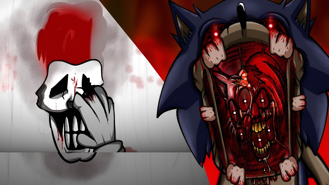 FNF | WHAT IF SONIC.EXE WAS IN MONOCHROME? | HYPNO'S LULLABY REBOOT X SONIC.EXE | (NEW CUTSCENE)