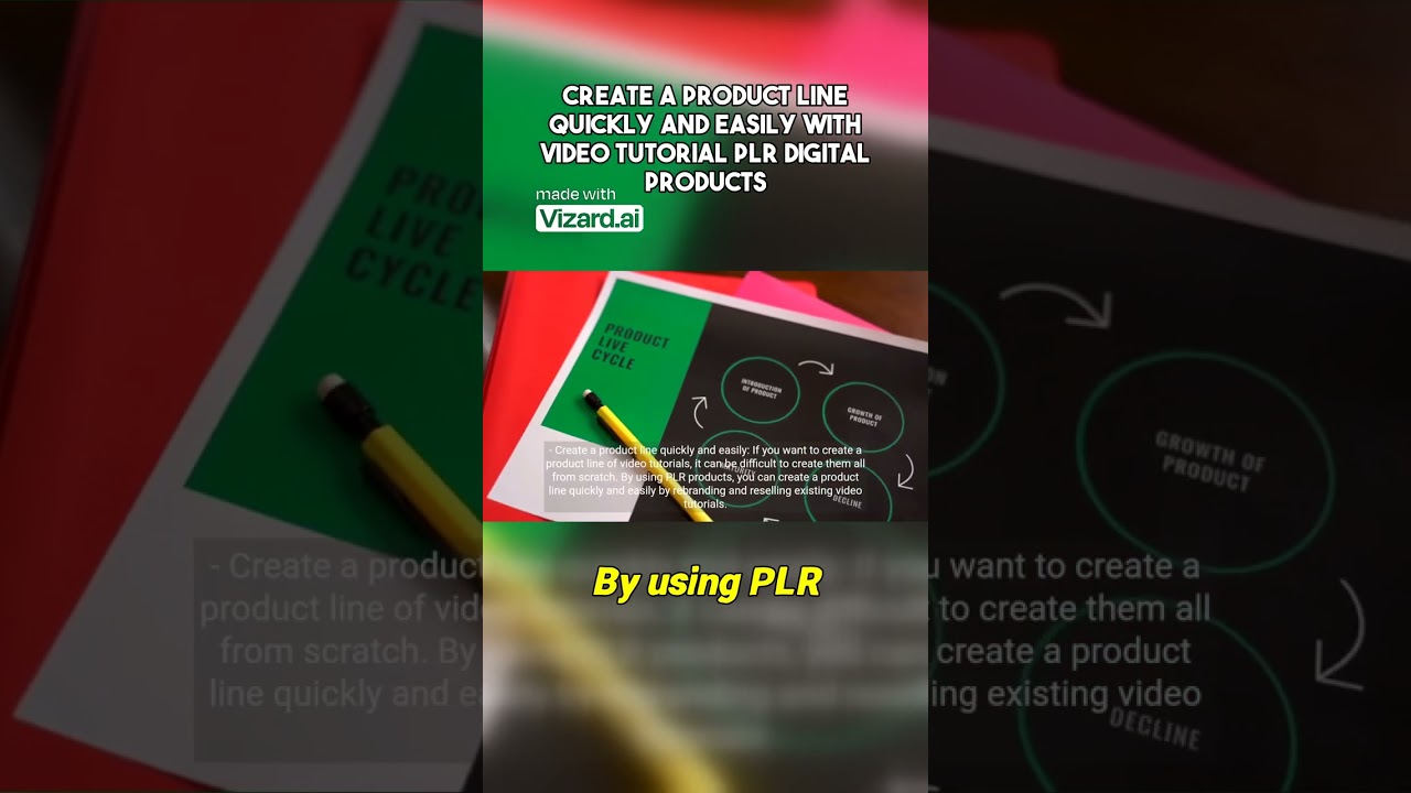 Create a Product Line Quickly and Easily with Video Tutorial PLR Digital Products