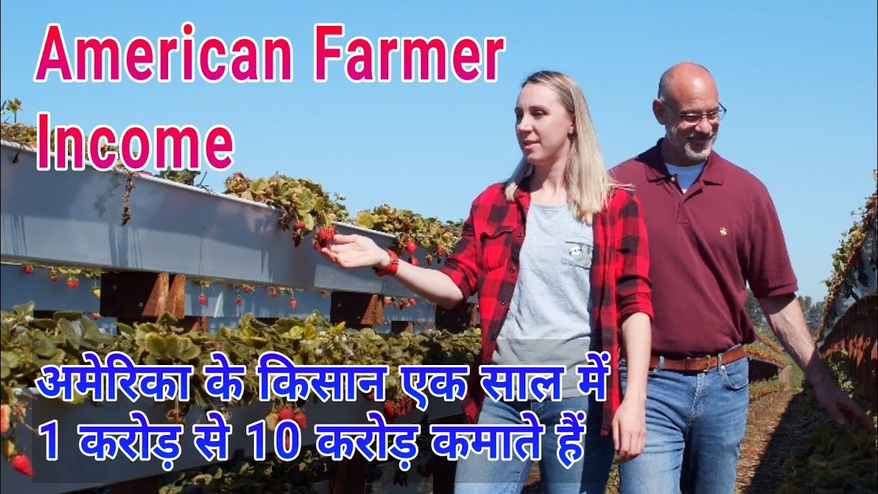 American farmer income in hindi