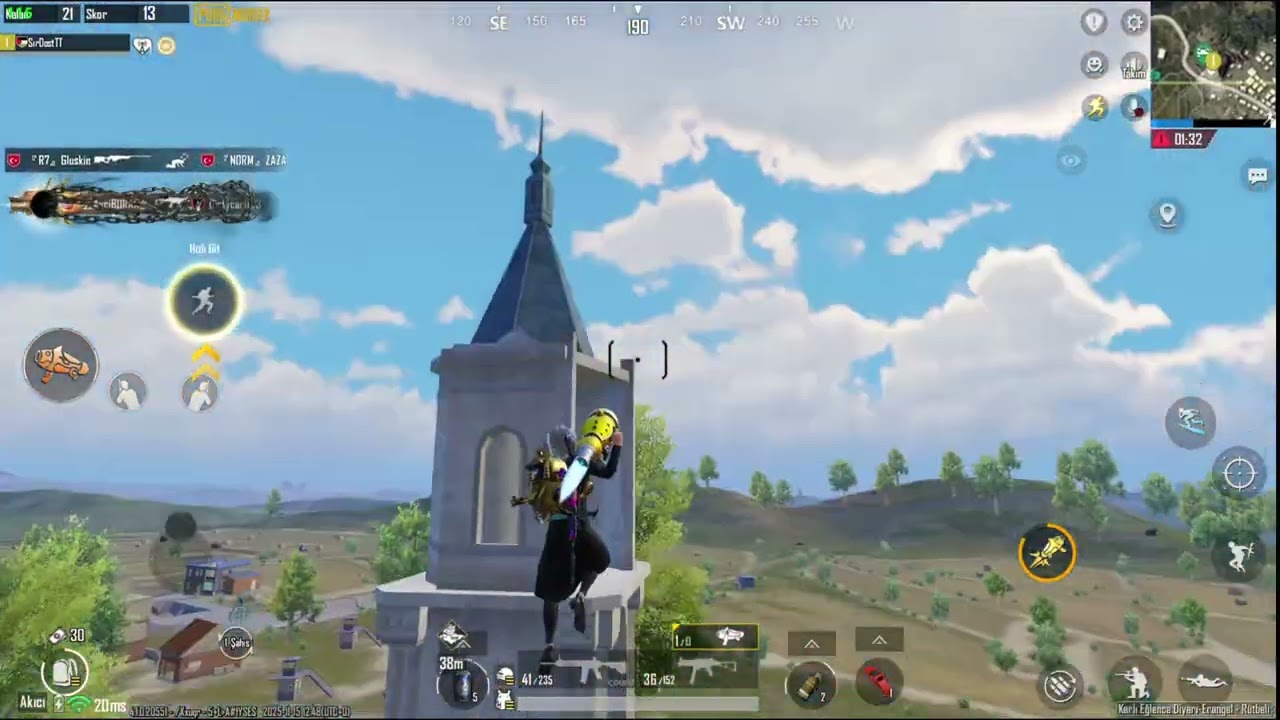 ONE MAN SQUAD MAÇTA İNANILMAZ OLAY 😮 Pubgmobile