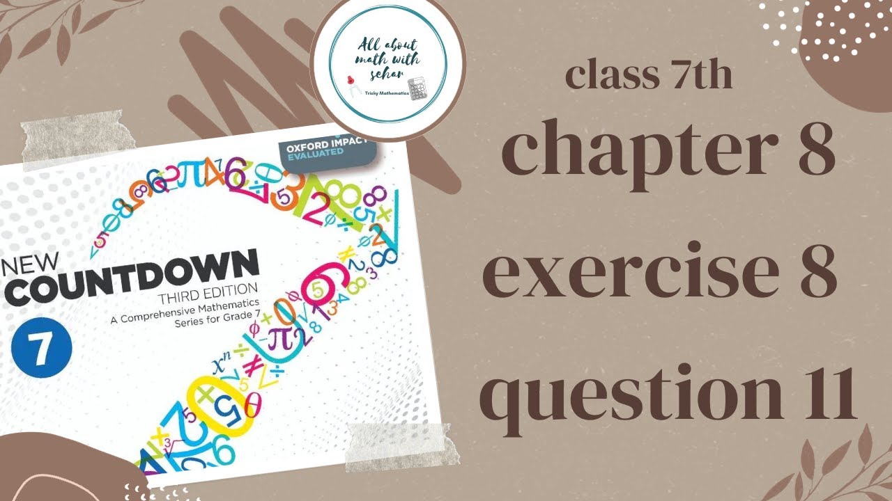 new countdown third edition class 7 chapter 8 exercise 8 question 11