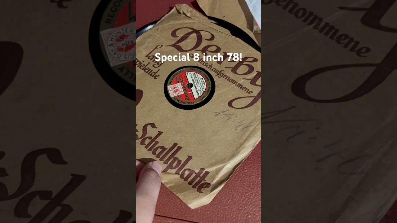 Special 8 inch 78 record! 