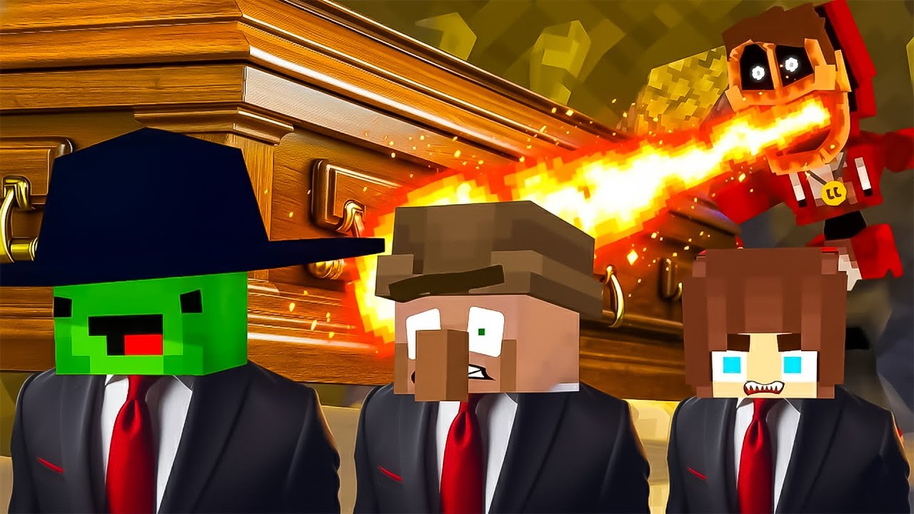 JJ`s Girl and JJ MIMIC in Maizen Minecraft | Coffin Dance Song (COVER)