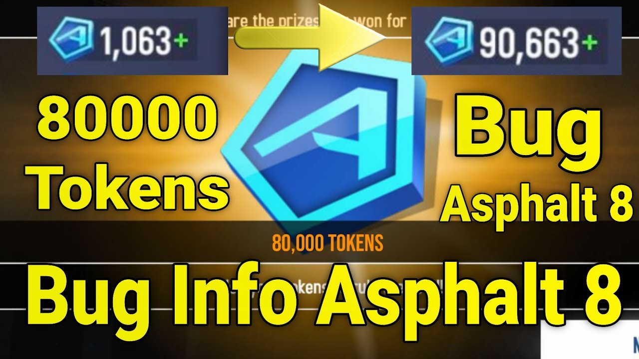 80000 Tokens Bug 😱 | Insane Token Bug in Asphalt 8 | Tokens Bug Fixed Asphalt 8 | Asphalt 8