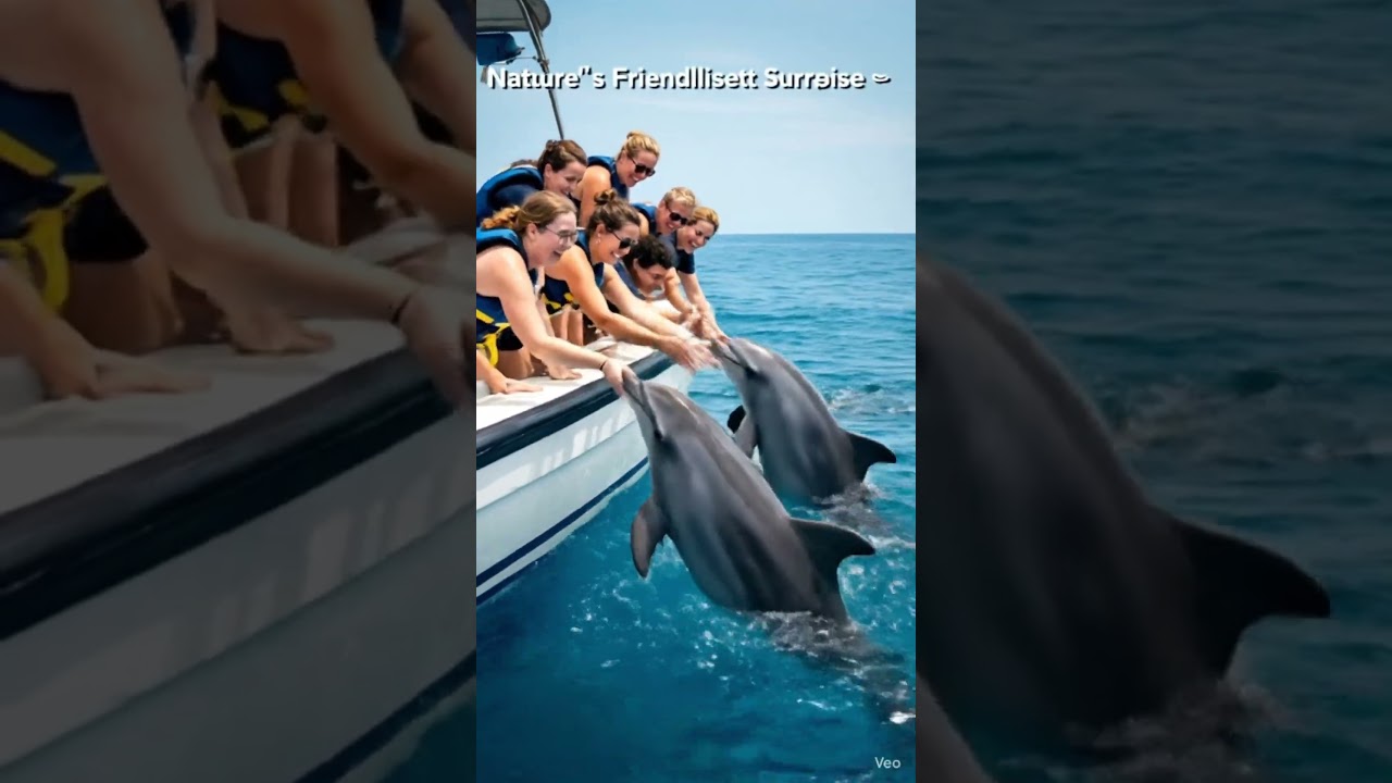 Невероятная встреча с дельфинами! 🐬💙