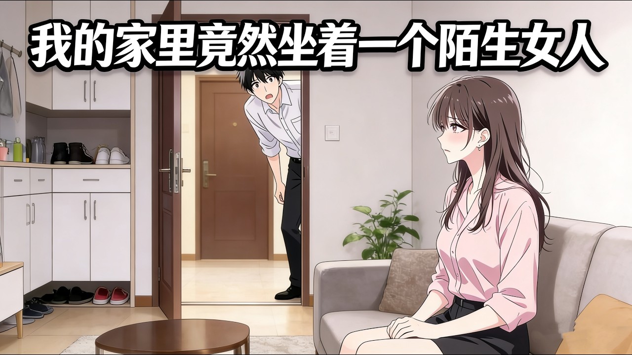 我推开门的瞬间，整个人僵在原地。客厅沙发上，竟坐着一个完全陌生的女人。她安静地望着我，眼神平静得诡异，仿佛这里本就是她的 #原创动画 #小说推荐 #漫画解说