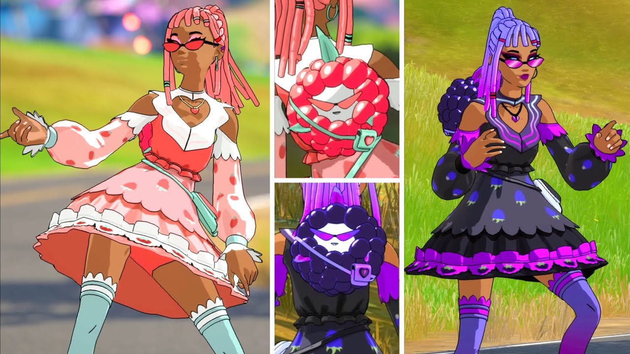 LEAKED &ldquo;BELLE BERRY&rdquo; SKIN GAMEPLAY!!! (ANIME STREWBERRY COSMETICS!) - Fortnite Battle Royale