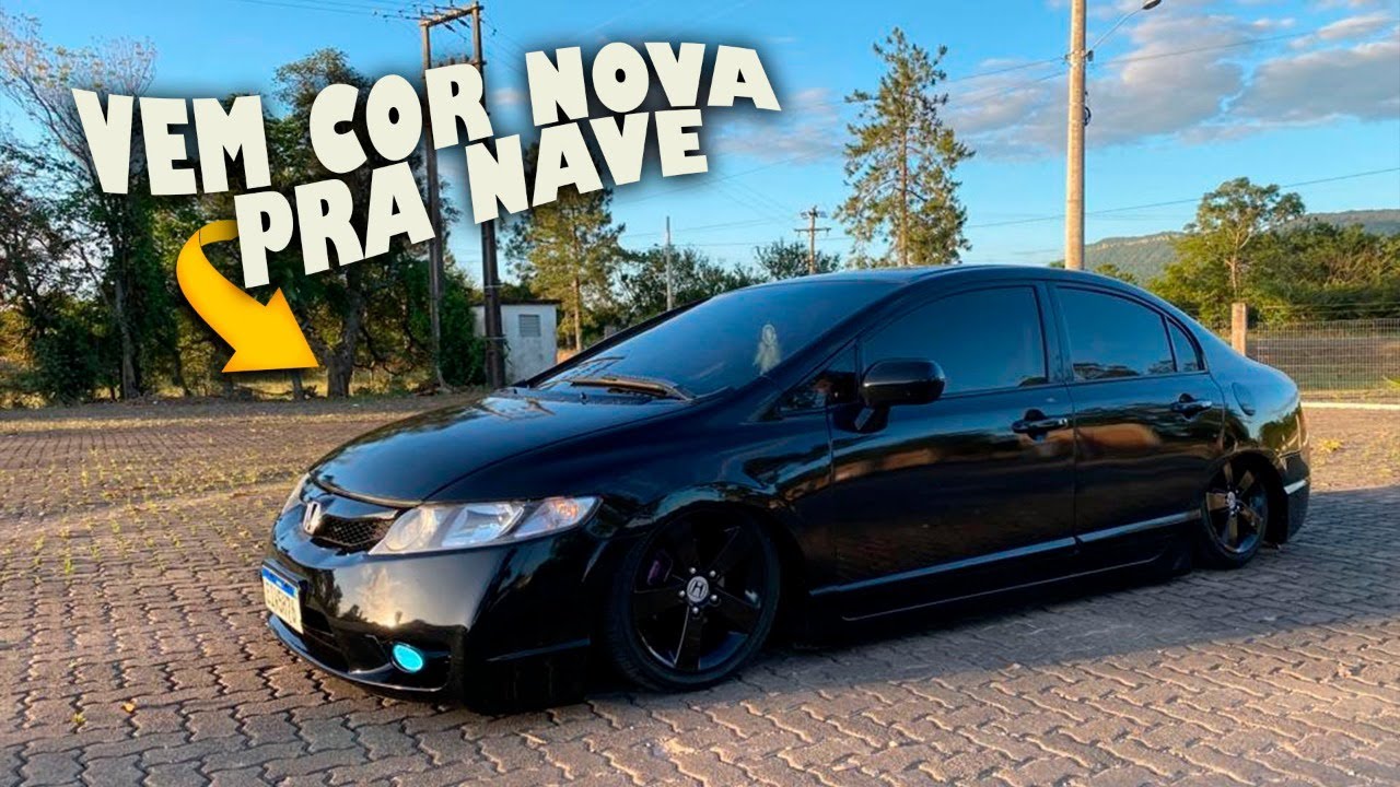 CIVIC REBAIXADO SUSPENSÃO A AR RODAS ORIGINAIS E PNEU BAIXO