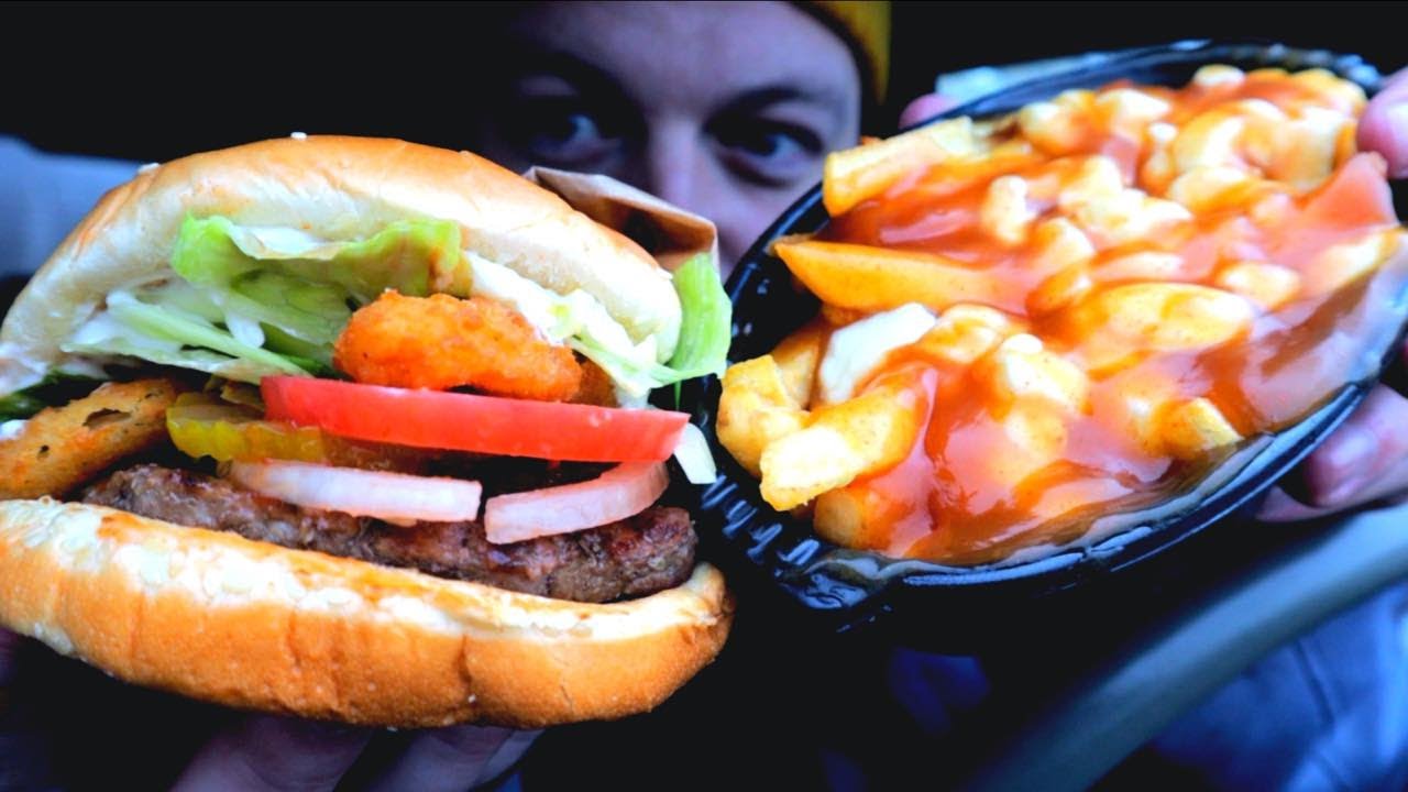 THE BEST BURGER KING WHOPPER AND POUTINE I'VE EVER HAD