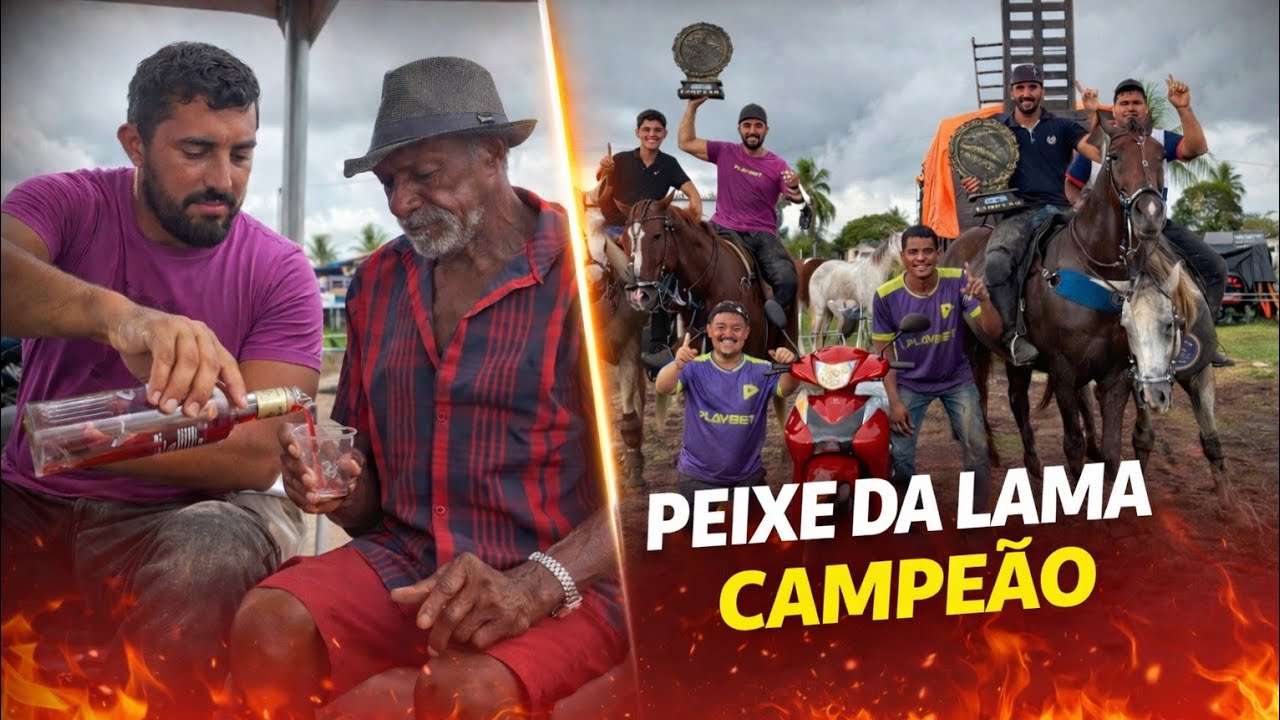react: PEIXE DA LAMA GANHOU UMA MOTO NA VAQUEJADA 