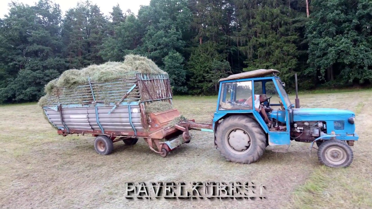 ZETOR 5718 se sběrákem MENGELE 320 Super