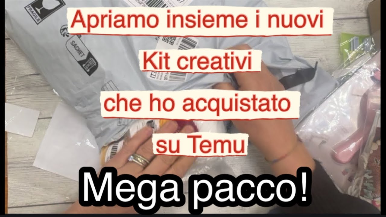 Apriamo insieme il mega pacco con gli ultimi kit creativi di Temu!!!