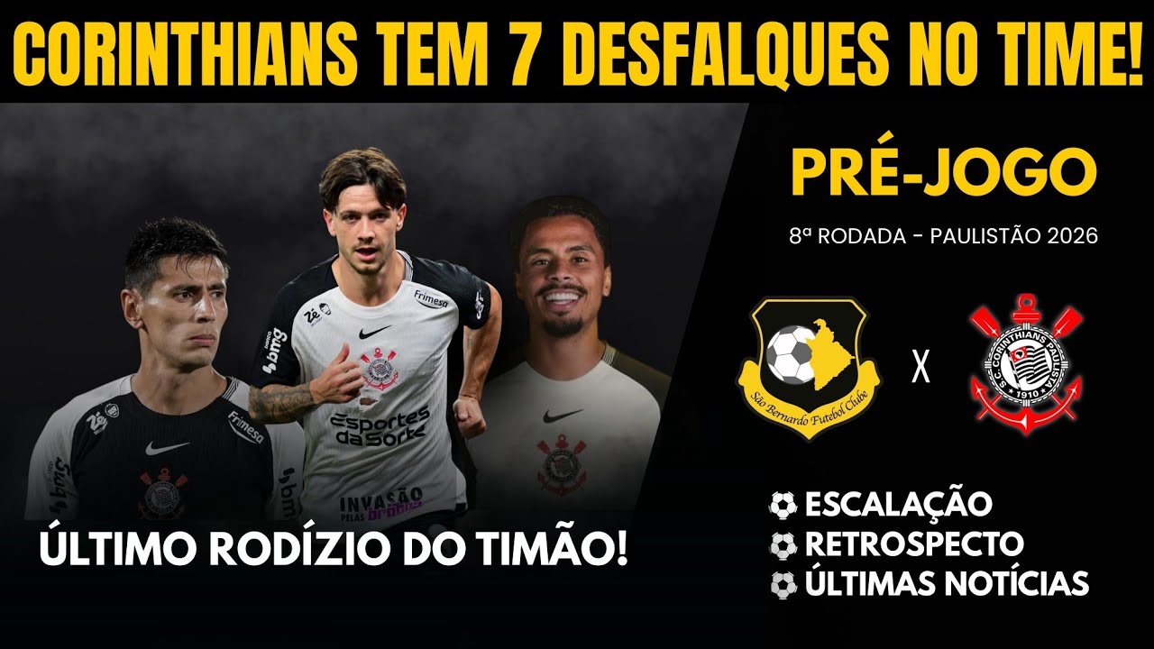 🥁 DECISÃO! CORINTHIANS FAZ MUDANÇAS IMPORTANTES 🎭