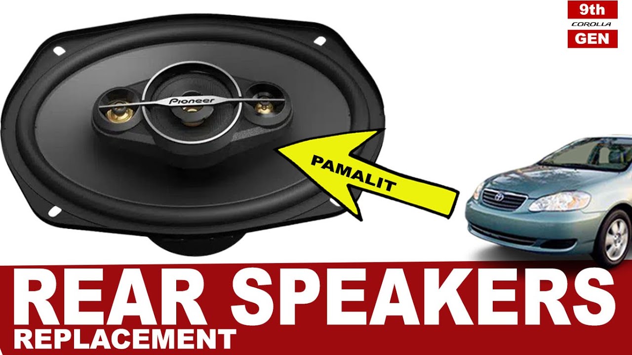HOW TO REPLACE THE REAR SPEAKERS OF COROLLA ALTIS 2001-2007 (9TH GEN) Tagalog #corolla9thgen