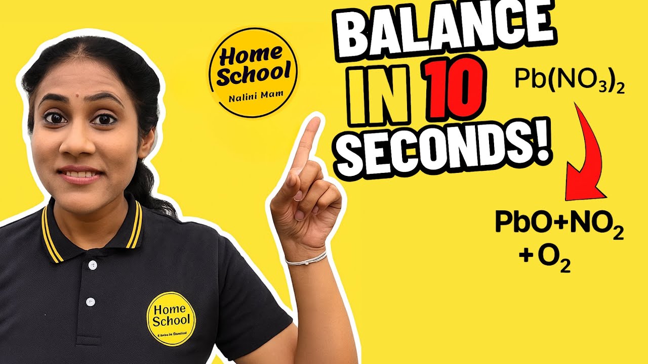Balance Any Reaction in Seconds! Class 10 Science Magic Trick 🔥#Class10Science #BalancingEquation