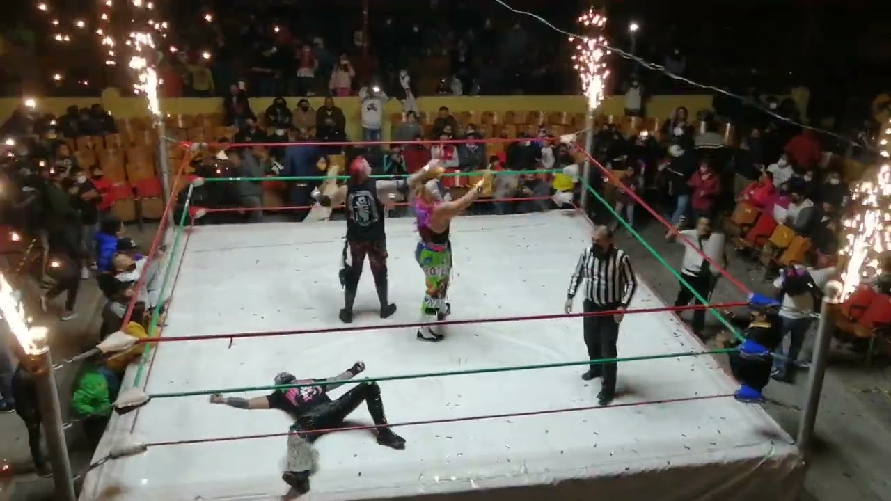 Lucha Libre AAA Arena Afición Pachuca Función Aniversario 70 2022 Psycho Clown Pagano Chessman Arez