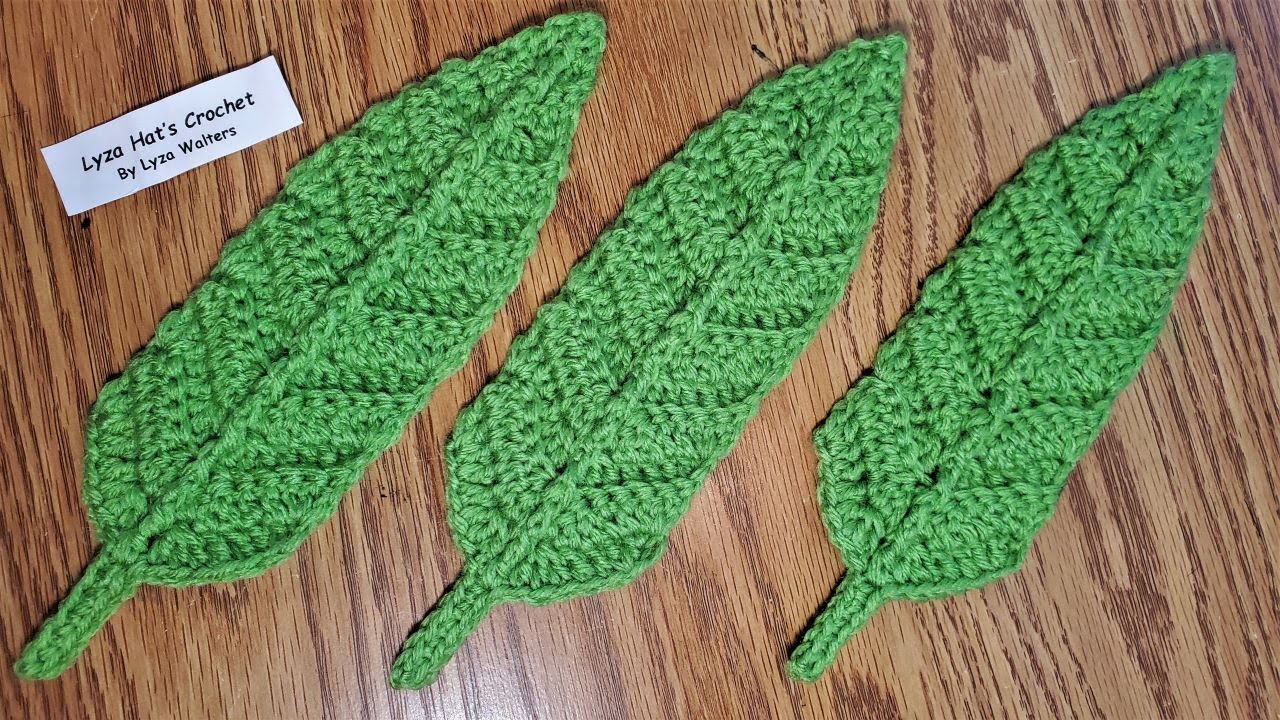 Crochet Big Leaf Applique