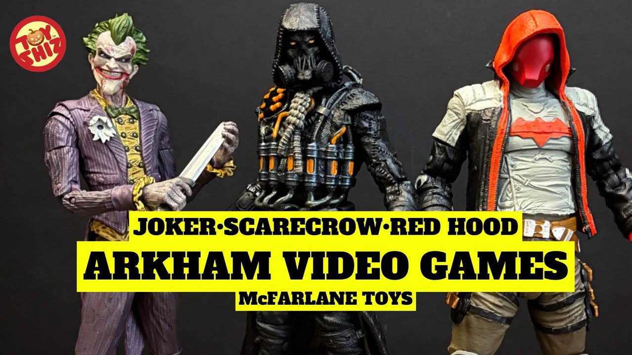 2022 Arkham Video Games INFECTED JOKER • SCARECROW • RED HOOD | DC Multiverse | McFarlane Toys