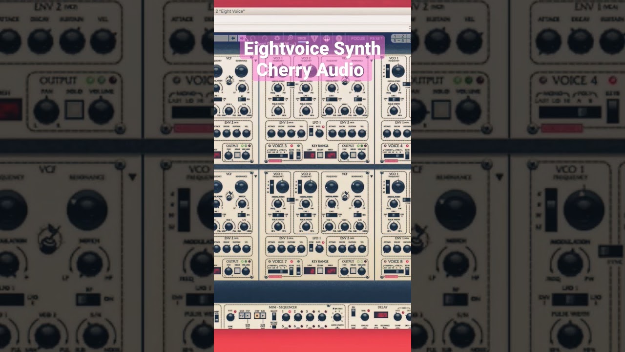 Eightvoice Synth Cherry Audio #synth #cherryaudio #eightvoice #agdugros