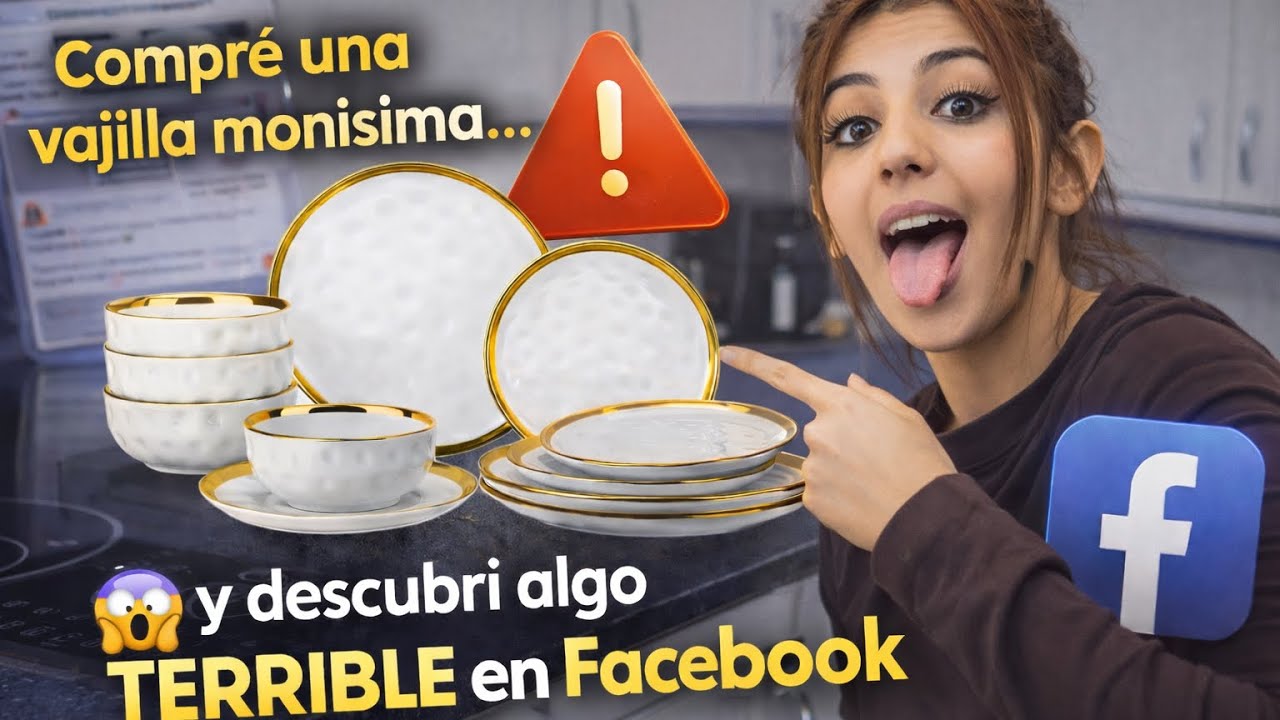 Compré una vajilla monísima… y descubrí algo terrible en Facebook