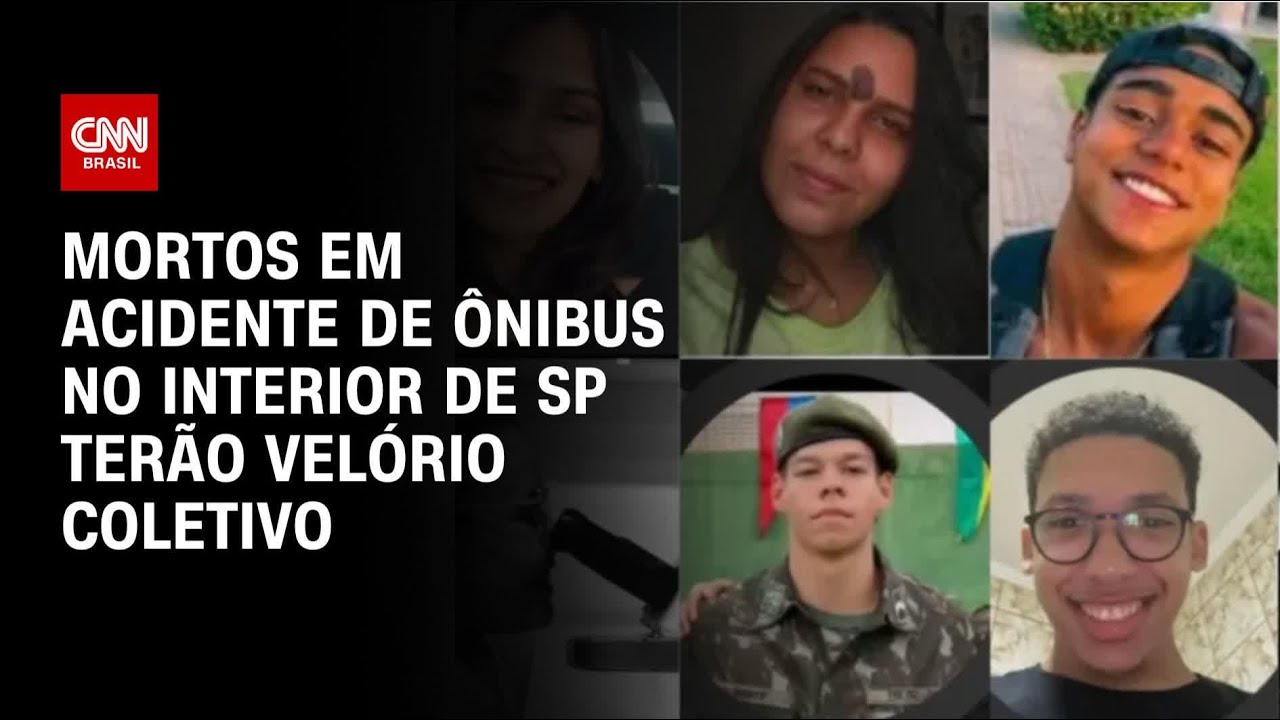 Mortos em acidente de ônibus no interior de SP terão velório coletivo | CNN 360º