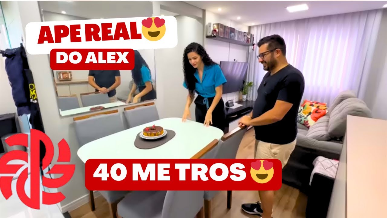 PLANTA MARAVILHOSA: Tour pelo apê de 40m da do Alex | @PlanoePlano