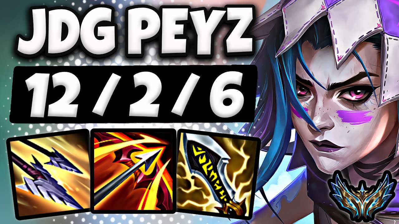 JDG Peyz Jinx vs Yunara ADC [ PentaKill ] Korea Challenger Patch 25.19