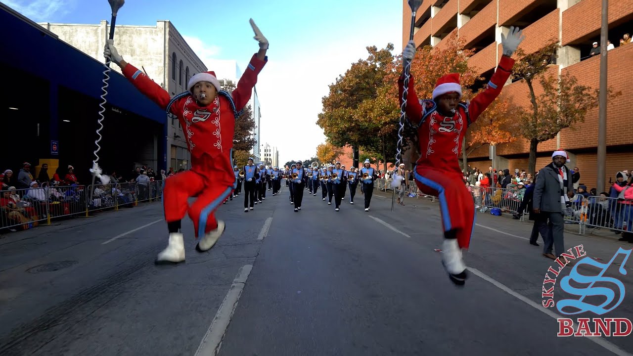 Skyline Raider Band - Marching In The Dallas Holiday Parade - 2023