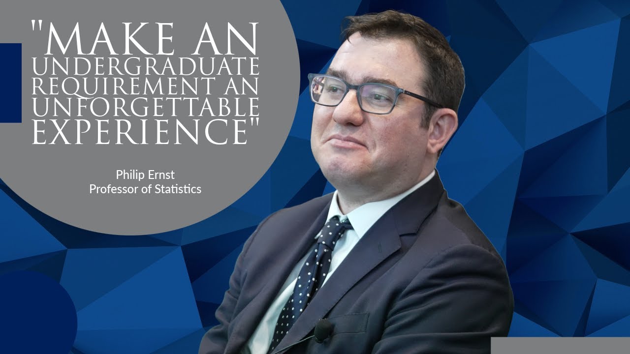 Statistician Philip Ernst delivers the George R. Brown Prize for Excellence in Teaching lecture