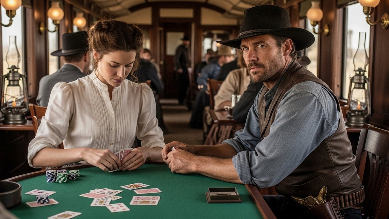 She Worked the Train as a Card Dealer, The Cowboy Lost and Said 