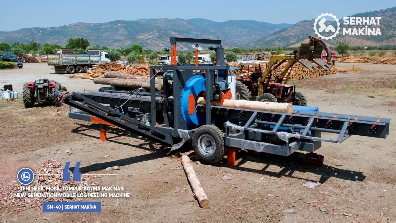 SM-40 Mobil Tomruk Soyma Makinası | Kurulum & Teslimat