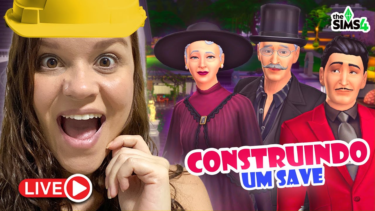 CONSTRUINDO A CASA DOS PAIS DO VLADIMIR CAIXÃO NO NOSSO SAVE ETERNO ⚰️ | AO VIVO NO THE SIMS 4 🌎✨
