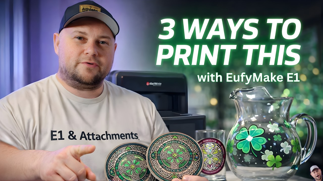 3 Ways to Print This with EufyMake E1 UV Printer (Glass, Ceramic & UV DTF)